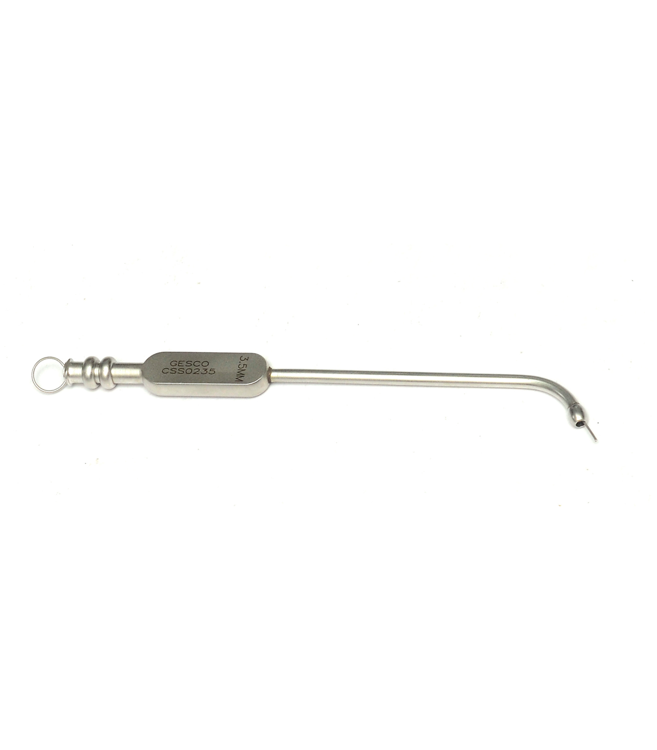 Eicken Antrum suction Cannula - Bulbous tip short curve