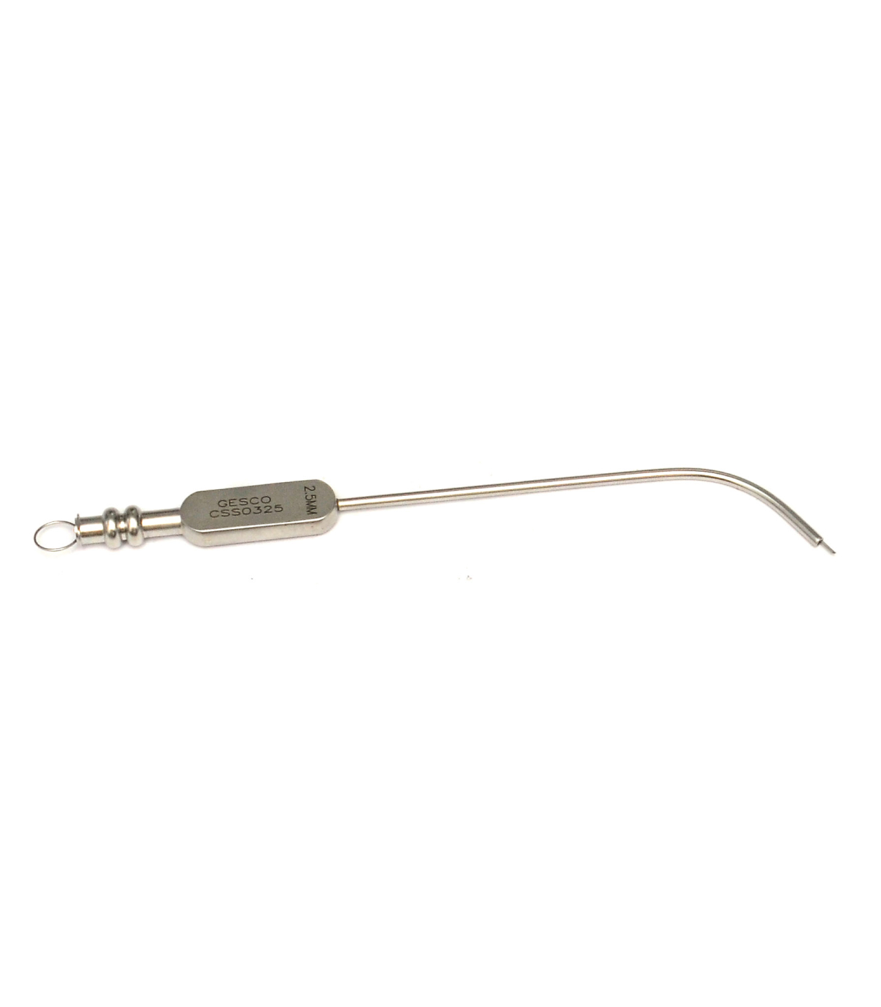 Eicken Antrum suction Cannula - Plain tip long curve