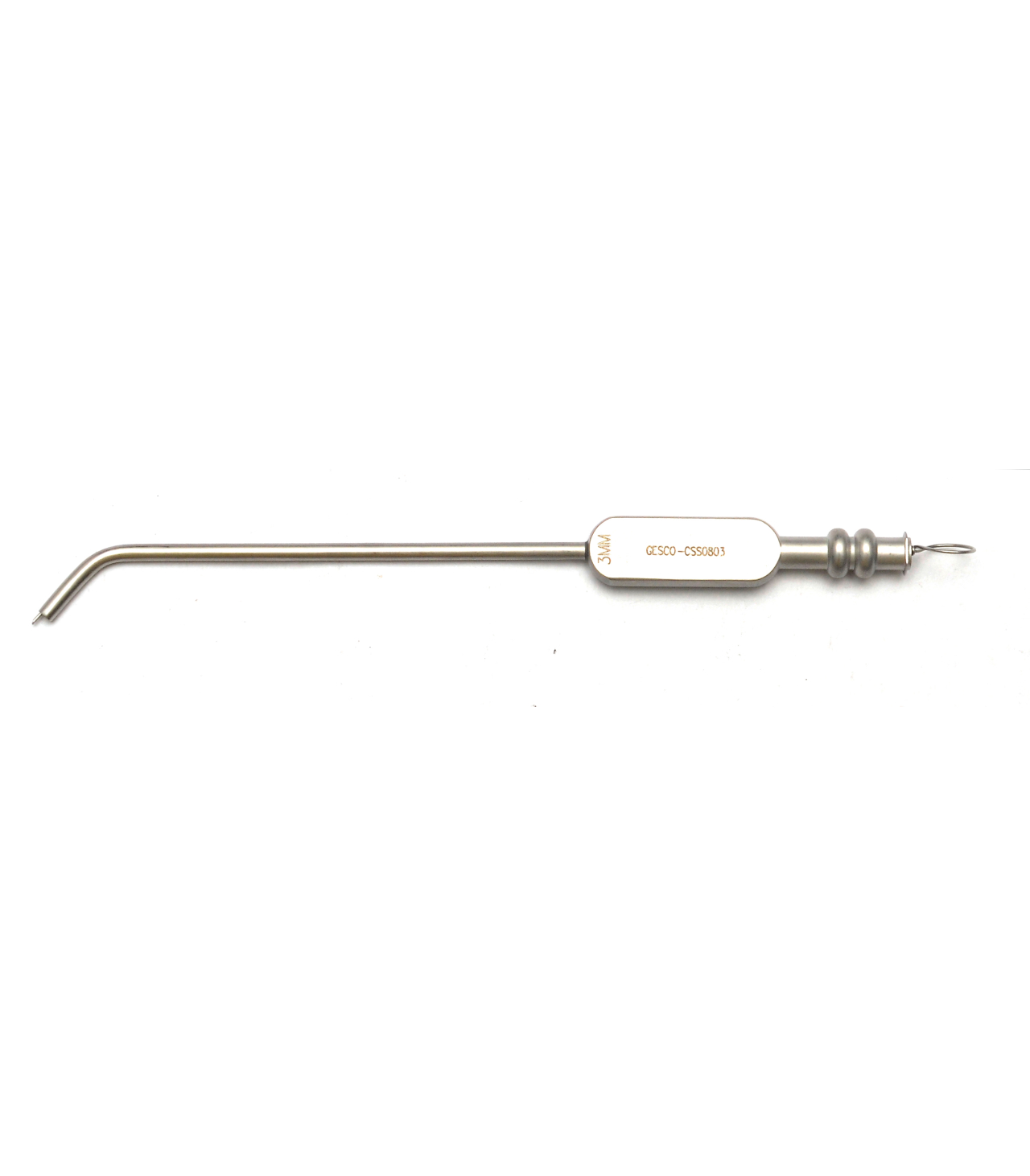 Eicken Antrum suction Cannula - Plain tip short Angled